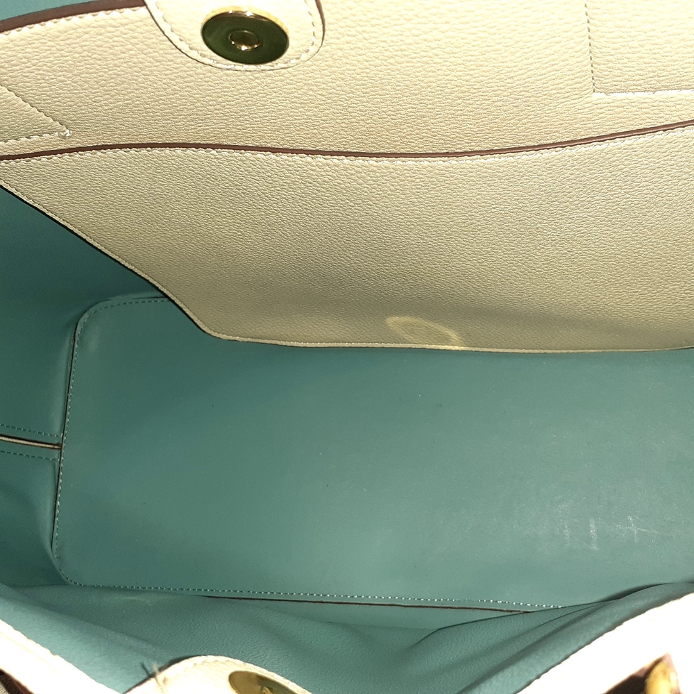 Blue and Cream Patterned Tote - Picture 6 of 6